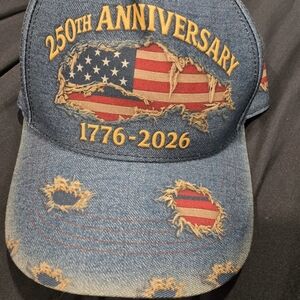 Patriotic Denim Cap with American Flag Design